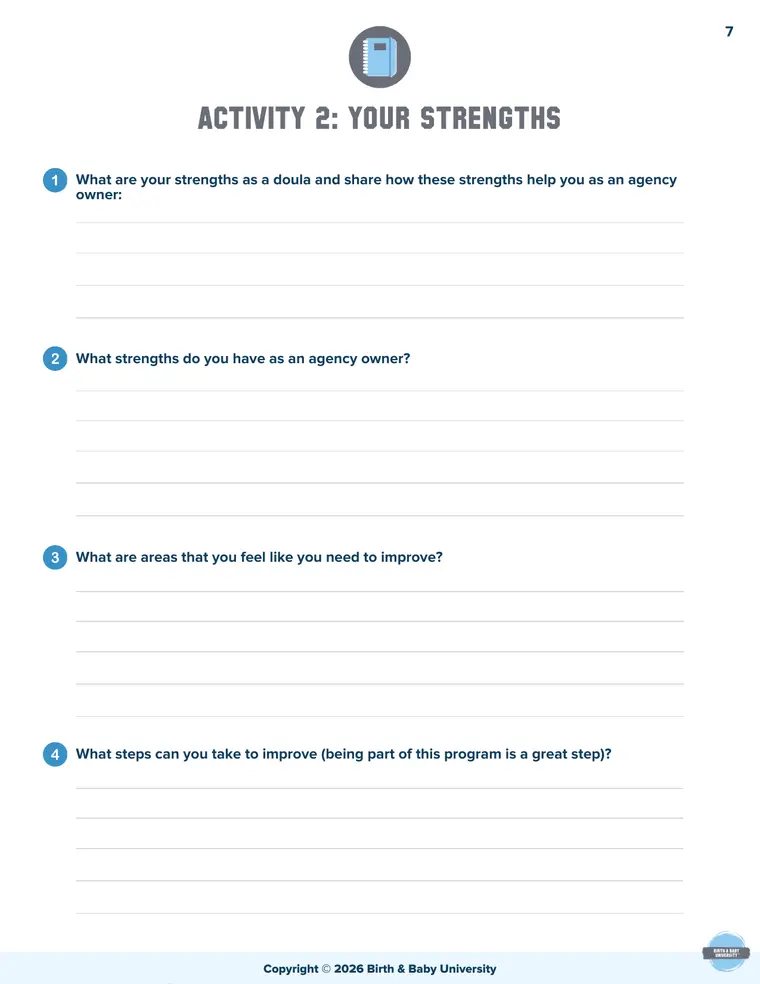 Activity 2: Your Strengths