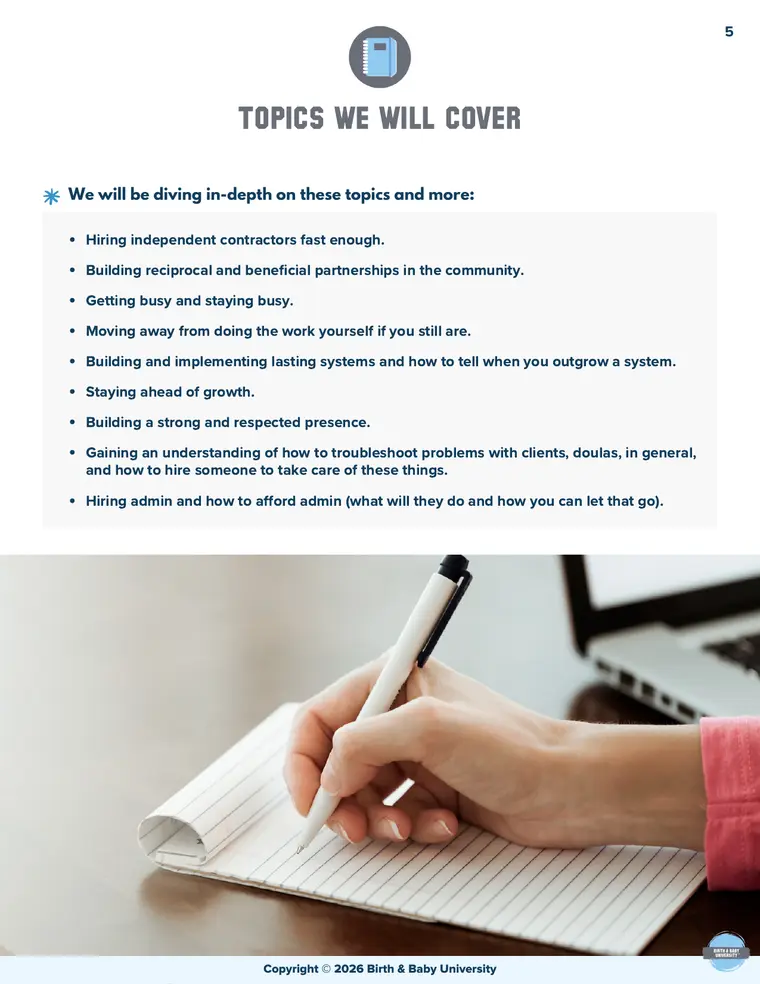 Topics We Will Cover
