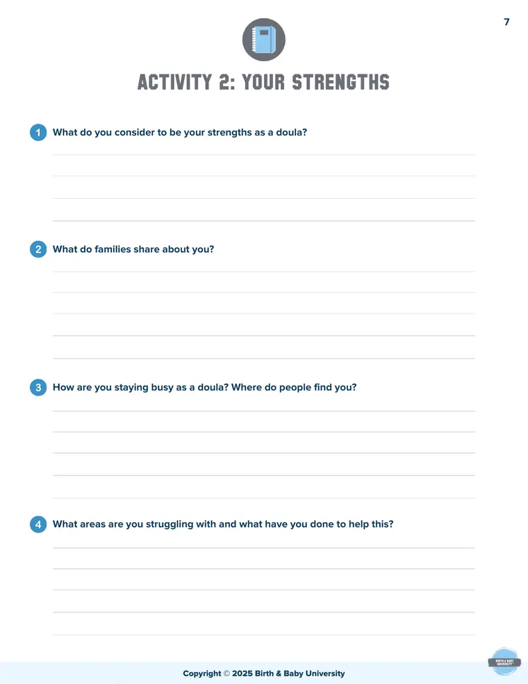 Activity 2: Your Strengths